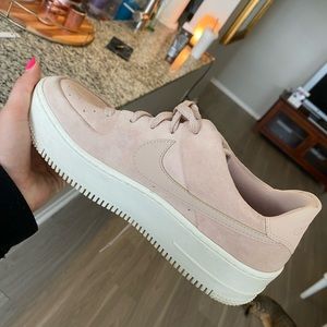 Womens nike Air Force 1’s - pink